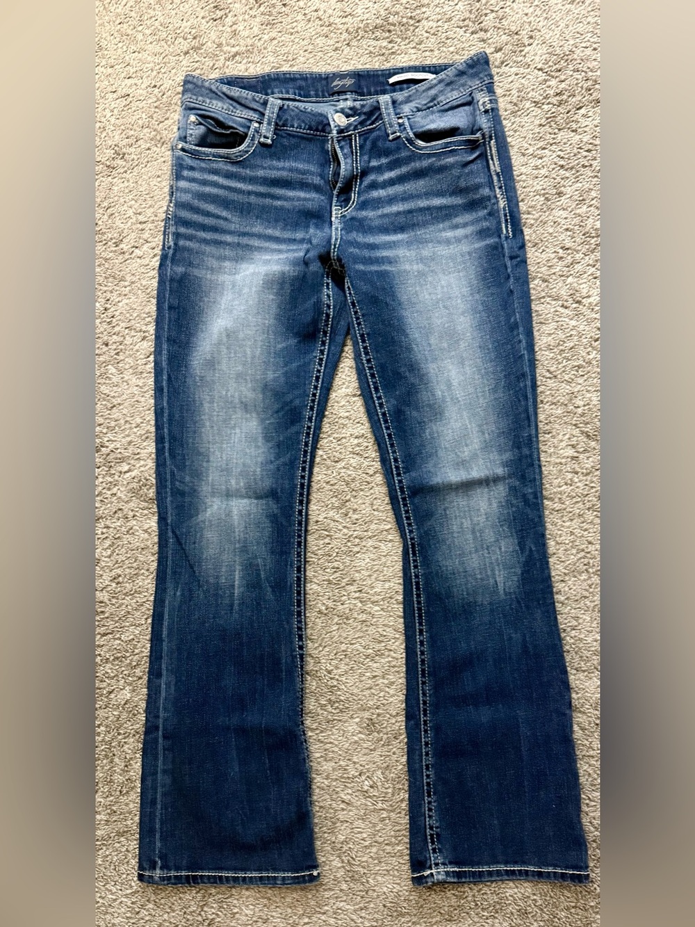 Daytrip by Buckle Virgo Bootcut Jeans - Medium Washed Blue (Size 30)